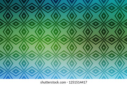 Light Blue, Green vector layout with lines, rectangles. Modern abstract illustration with colorful rectangles. Pattern for commercials.
