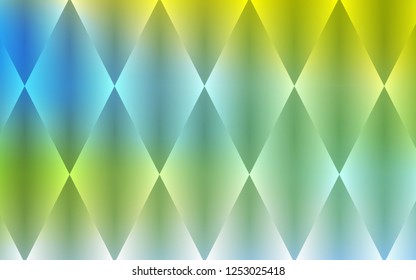Light Blue, Green vector layout with lines, rectangles. Decorative design in abstract style with rectangles. The template can be used as a background.
