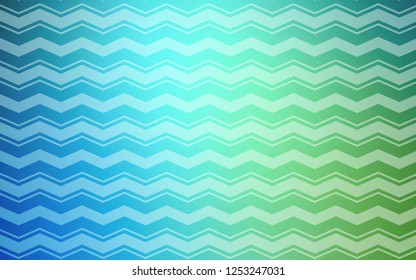Light Blue, Green vector layout with flat lines. Shining colored illustration with sharp stripes. Pattern for ad, booklets, leaflets.