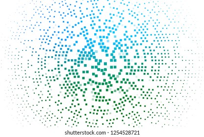 Light Blue, Green vector layout with lines, rectangles. Glitter abstract illustration with rectangular shapes. The template can be used as a background.