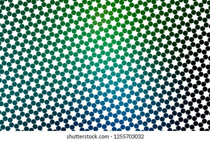 Light Blue, Green vector layout with circle shapes. Illustration with set of shining colorful abstract circles. Template for your brand book.