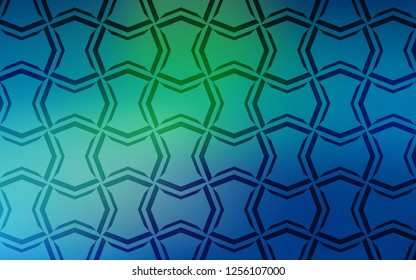 Light Blue, Green vector layout with flat lines. Glitter abstract illustration with colored sticks. Template for your beautiful backgrounds.