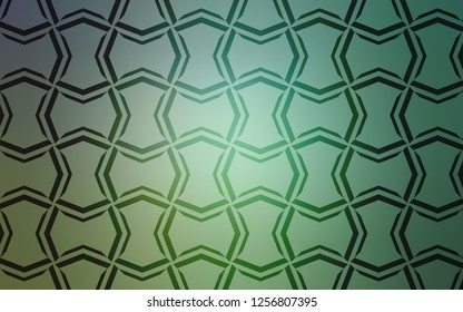 Light Blue, Green vector layout with flat lines. Modern geometrical abstract illustration with Lines. Best design for your ad, poster, banner.