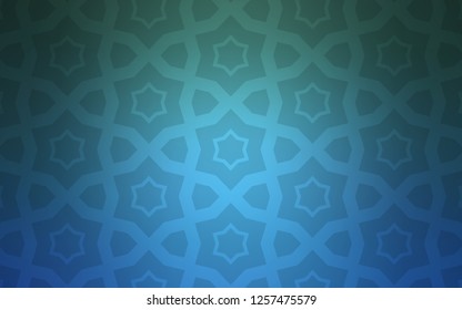 Light Blue, Green vector layout with bright stars. Decorative illustration with stars on abstract template. Pattern for wrapping gifts.