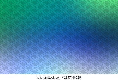 Light Blue, Green vector layout with lines, rectangles. Illustration with set of colorful rectangles. Smart design for your business advert.