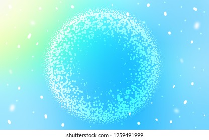 Light Blue, Green vector layout with circle shapes. Abstract illustration with colored bubbles in nature style. New template for your brand book.