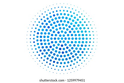 Light Blue, Green vector layout with hexagonal shapes. Design in abstract style with hexagons. Pattern can be used for landing pages.