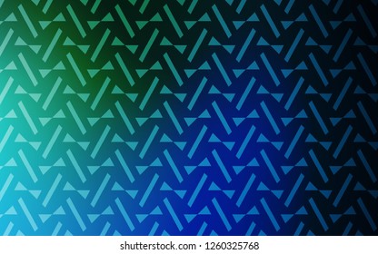 Light Blue, Green vector layout with lines, triangles. Illustration with set of colorful triangles, lines. Pattern for booklets, leaflets