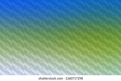 Light Blue, Green vector layout with flat lines. Lines on blurred abstract background with gradient. Smart design for your business advert.