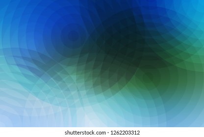 Light Blue, Green vector layout with circle shapes. Blurred bubbles on abstract background with colorful gradient. Pattern can be used for beautiful websites.