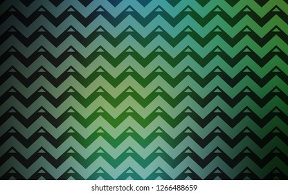Light Blue, Green vector layout with lines, triangles. Glitter abstract illustration with triangular shapes. Template for wallpapers.