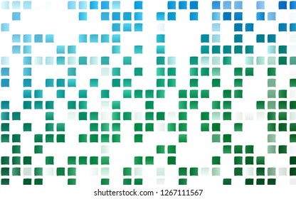 Light Blue, Green vector layout with lines, rectangles. Modern abstract illustration with colorful rectangles. The template can be used as a background.