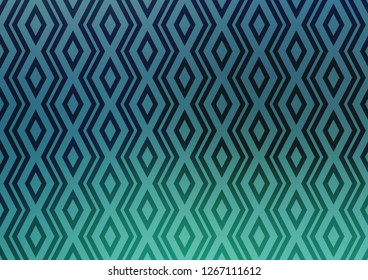 Light Blue, Green vector layout with lines, rectangle. Colorful lines, squares on abstract background with gradient. Pattern for business booklets, leaflets.