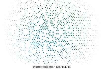 Light Blue, Green vector layout with lines, rectangles. Rectangles on abstract background with colorful gradient. Smart design for your business advert.