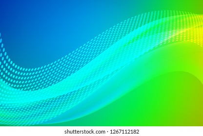 Light Blue, Green vector layout with circles, lines. Design with connection of dots and lines on colorful background. Design for poster, banner of websites.