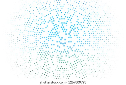 Light Blue, Green vector layout with lines, rectangles. Rectangles on abstract background with colorful gradient. Smart design for your business advert.