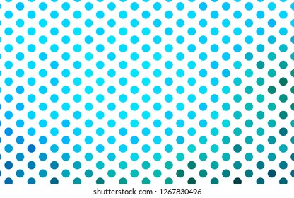 Light Blue, Green vector layout with circle shapes. Modern abstract illustration with colorful water drops. Template for your brand book.