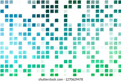 Light Blue, Green vector layout with lines, rectangles. Modern abstract illustration with colorful rectangles. The template can be used as a background.