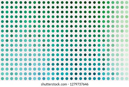 Light Blue, Green vector layout with circle shapes. Modern abstract illustration with colorful water drops. Pattern for ads, leaflets.