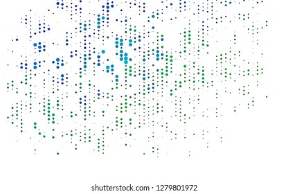 Light Blue, Green vector layout with circle shapes. Illustration with set of shining colorful abstract circles. Pattern for beautiful websites.