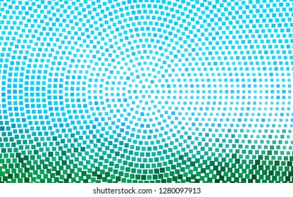 Light Blue, Green vector layout with lines, rectangles. Beautiful illustration with rectangles and squares. Pattern for commercials.