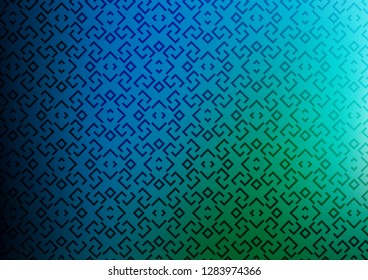 Light Blue, Green vector layout with flat lines. Decorative shining illustration with lines on abstract template. Backdrop for TV commercials.