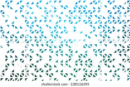 Light Blue, Green vector layout with lines, triangles. Modern abstract illustration with colorful triangles. Smart design for your business advert.