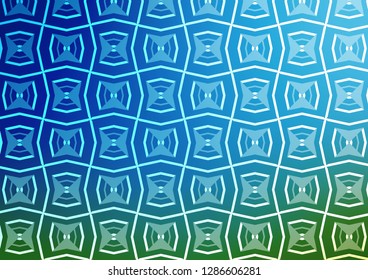 Light Blue, Green vector layout with flat lines. Shining colored illustration with narrow lines. Pattern for ads, posters, banners.