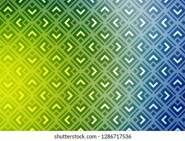 Light Blue, Green vector layout with lines, rectangle. Modern geometric abstract illustration with lines, squares. Best design for your ad, poster, banner.
