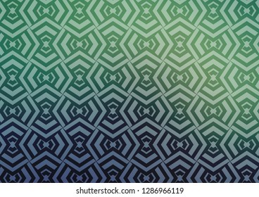 Light Blue, Green vector layout with flat lines. Shining illustration with lines on abstract template. Smart design for your business advert.