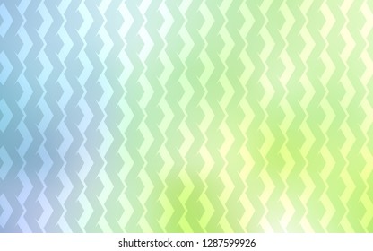 Light Blue, Green vector layout with flat lines. Shining colored illustration with sharp stripes. Pattern for ads, posters, banners.