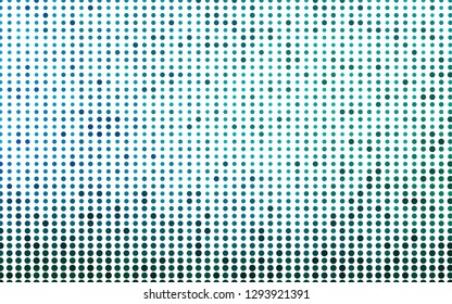 Light Blue, Green vector layout with circle shapes. Glitter abstract illustration with blurred drops of rain. Pattern for ads, leaflets.