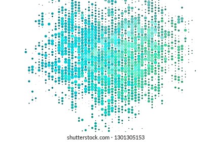 Light Blue, Green vector layout with circle shapes. Abstract illustration with colored bubbles in nature style. Pattern for beautiful websites.