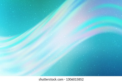 Light Blue, Green vector layout with cosmic stars. Modern abstract illustration with Big Dipper stars. Pattern for astrology websites.