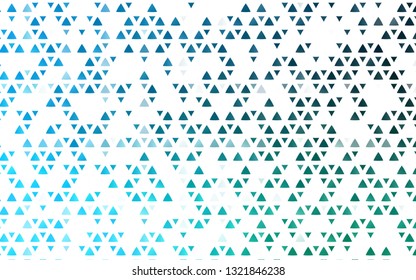 Light Blue, Green vector layout with lines, triangles. Decorative design in abstract style with triangles. Pattern for commercials.
