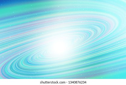 Light Blue, Green vector layout with cosmic stars. Modern abstract illustration with Big Dipper stars. Template for cosmic backgrounds.