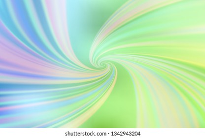 Light Blue, Green vector layout with bent lines. Colorful illustration in abstract style with gradient. Elegant pattern for a brand book.