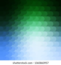 Light Blue, Green vector layout with lines. Colorful gradient illustration with abstract flat lines. Pattern for ads, commercials.