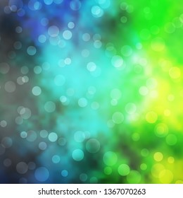 Light Blue, Green vector layout with circles. Modern abstract illustration with colorful circle shapes. Design for posters, banners.