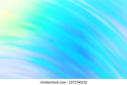 Light Blue, Green vector layout with bent lines. Colorful illustration in abstract style with gradient. A new texture for your  ad, booklets, leaflets.