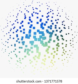 Light Blue, Green vector layout with lines, rectangles. Abstract gradient illustration with colorful rectangles. Pattern for websites, landing pages.