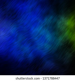 Light Blue, Green vector layout with wry lines. Gradient illustration in simple style with bows. Pattern for busines booklets, leaflets