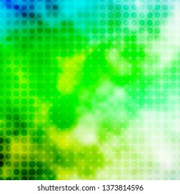 Light Blue, Green vector layout with circles. Abstract colorful disks on simple gradient background. Pattern for websites, landing pages.