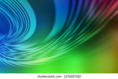 Light Blue, Green vector layout with wry lines. Brand new colorful illustration in simple style. Elegant pattern for a brand book.