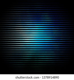 Light Blue, Green vector layout with circles. Colorful illustration with gradient dots in nature style. Pattern for wallpapers, curtains.