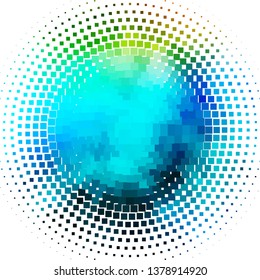 Light Blue, Green vector layout with lines, rectangles. Abstract gradient illustration with colorful rectangles. Pattern for websites, landing pages.