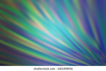 Light Blue, Green vector layout with flat lines. Colorful shining illustration with lines on abstract template. Best design for your ad, poster, banner.