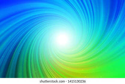 Light Blue, Green vector layout with cosmic stars. Modern abstract illustration with Big Dipper stars. Pattern for astronomy websites.