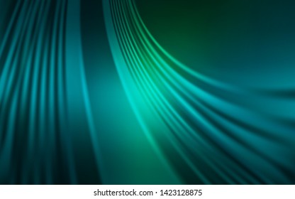 Light Blue, Green vector layout with bent lines. Glitter abstract illustration with wry lines. Abstract style for your business design.