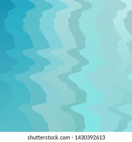 Light Blue, Green vector layout with circular arc. Colorful illustration in abstract style with bent lines. Pattern for commercials, ads.